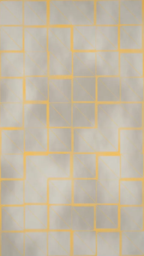 Grid of squares outlined in yellow, lines intersecting in mosaic pattern Stock Footage 329292144