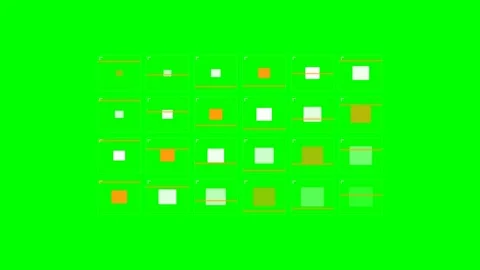 A grid of squares showing progressive size and color intensity variations Stock Footage 341823982
