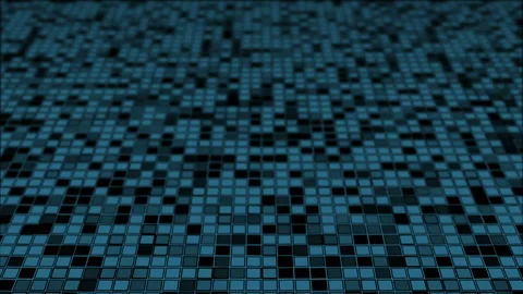 Grid of squares tilted. Depth of field.Loopable abstract digital technology Video stock 99549984