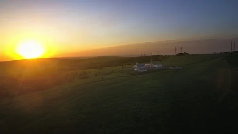 Off-grid station in the countryside Stock Footage 119253006