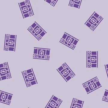 Grid storage energy glyph vector seamless pattern イラスト素材