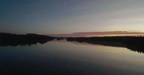 Off the grid - Sunrise lake 01 Stock Footage 277209216