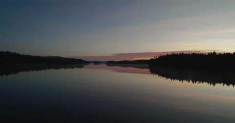 Off the grid - Sunrise lake Video stock 277208824