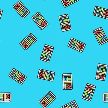 Grid system ux ui design vector seamless pattern Stockillustratie