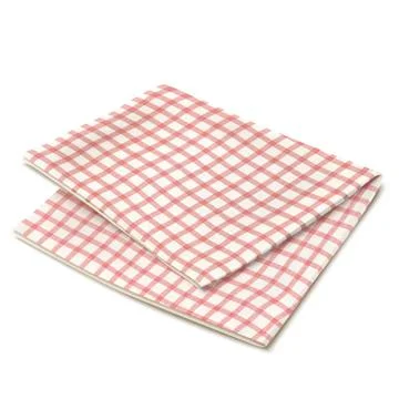 Grid tablecloth on white Stockillustratie