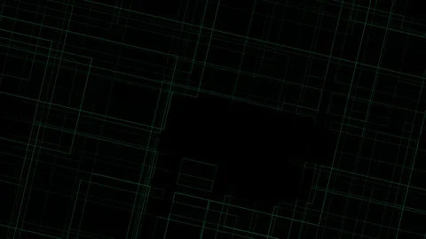 Grid Tech Animation 4k Stock Footage 112119004