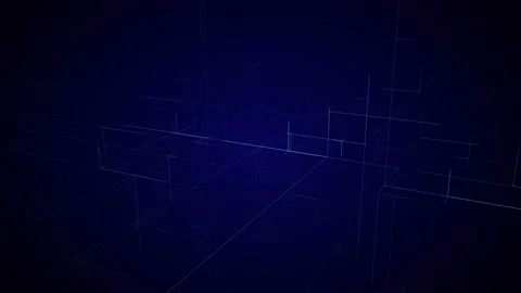 Grid technological futuristic net cyberspace. Stock Footage 99731253