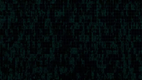 Grid texture animation with teal glitch. Grid texture abstract digital nois.. Stock Footage 337134964