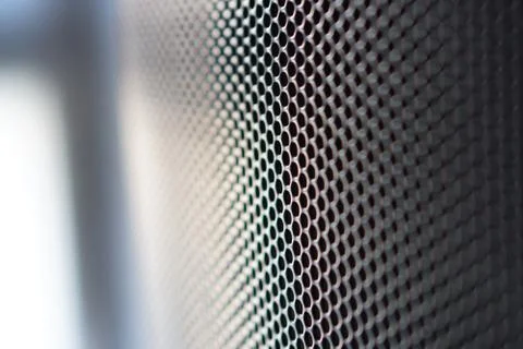 Grid texture hi-tech cell honeycomb background. High-tech view with macro bac Fotos Stock