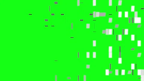 Grid transition animation on a green background Stock Footage 282684776