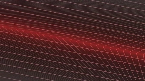 Grid Transporting Red Light Lines in Dim Futuristic Scene Stock-Footage 328298751
