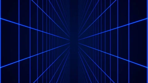 Grid Tunnel Background Stock Footage 138234525