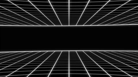 Grid Tunnel Loop Stock Footage 263776055