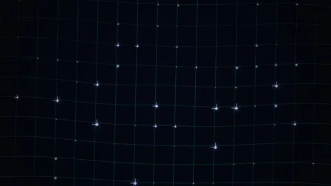 Grid twinkling Graphic motion Background Stock Footage 335762329