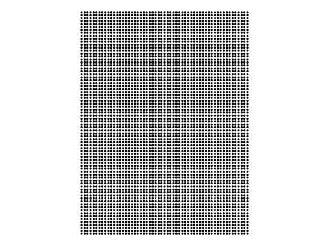 Grid of uniform black halftone dots forming vertical rectangular pattern. Stock Illustration