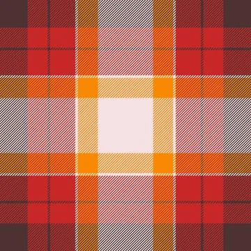 Grid vector textile texture, cozy fabric plaid background. Graph check tart.. Stock Illustration