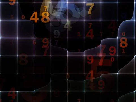 Grid Visualization Stock Illustration