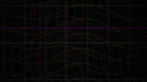 Grid Wave Abstract Background with Moving Lines for Tech Visuals Stock Footage 343727264