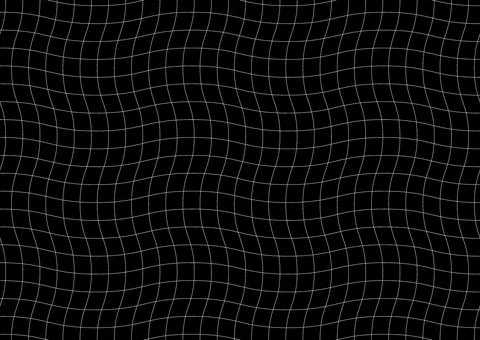 Grid Wave Abstract Minimal Geometry Black White Pattern Background Illustrazione stock