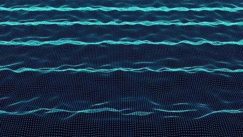 Grid Wave Loop 動画素材 76491653