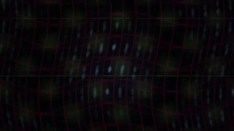 Grid Wave Motion Abstract Background for Digital Technology and Science Visua Stock Footage 343727414
