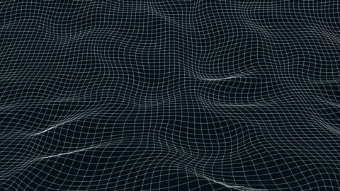 Grid Waves Background Stock Footage 294712043