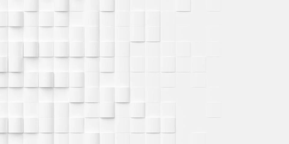 Grid of white cylinders with random scaling background wallpaper banner fad.. Stockillustratie