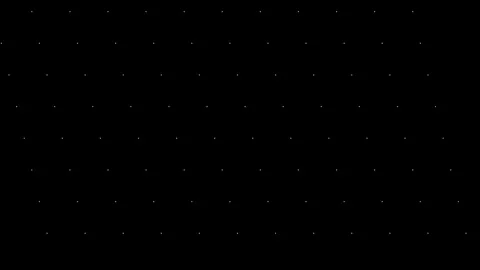 Grid of white dots flickering on a black background Stockbeeldmateriaal 343199366