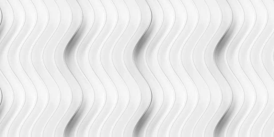 Grid of white multi-layer bands or waves geometry background wallpaper bann.. Stock Illustration