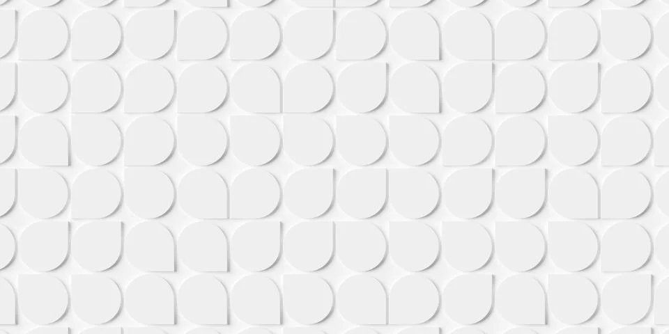Grid of white pointed circles or cylinders geometry background wallpaper ba.. Stock Illustration