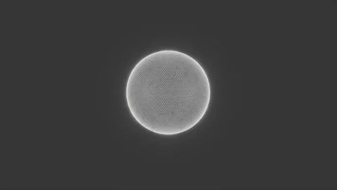 Grid white sphere Stock Illustration