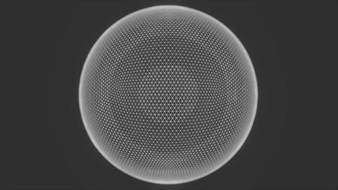 Grid white sphere Stock Illustration