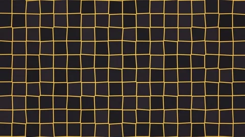 Grid with yellow lines on dark background showing pattern Stock Footage 338202228