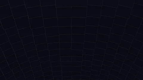 Gridded surface made of black cubes with light glowing around coming closer. Stock Footage 124499656