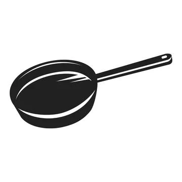 Griddle icon, simple style Illustrazione stock