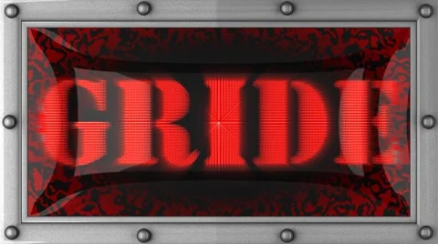 Gride on led Stock Footage 8762323