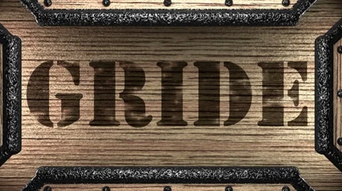 Gride on wooden stamp Видео 8651643