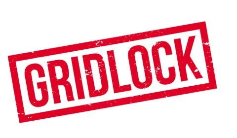 Gridlock rubber stamp 스톡 일러스트