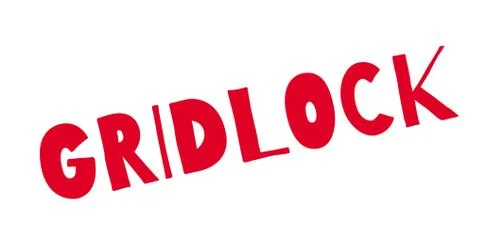 Gridlock rubber stamp Stock Illustration