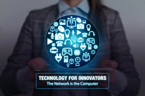 Grids And Different Set Up Of The Icons Latest Digital Technology, Social Media 스톡 사진
