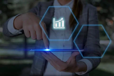 Grids And Different Set Up Of The Icons Latest Digital Technology, Social Media Stock Photos
