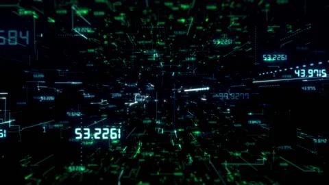 Grids And Numbers Stock Footage 208832228