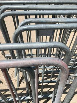 Grids and sand Stock Photos