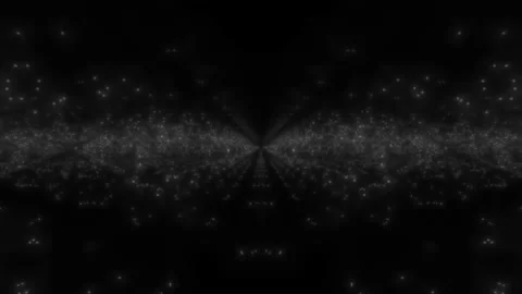 Grids of Cubes Forming Mask of Dancing Geometric Shapes Reflected Vertically Stock Footage 139740395