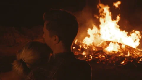Grief and misfortune, fire destroyed property Stock-Footage 102182273