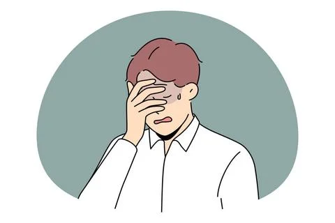 Grief crying and depression concept. Grief crying and depression concept. ... Stock Photos