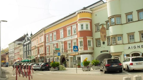 Grieskirchen, Upper Austria, Main Square Stock Footage 111743245