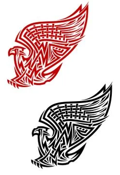 Griffin symbol in celtic style Illustrazione stock