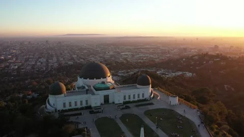 Griffith Observatory 4K Drone 動画素材 148244270