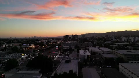 Griffith Observatory from Above: Aerial Drone Footage in Los Angeles, California Stock Footage